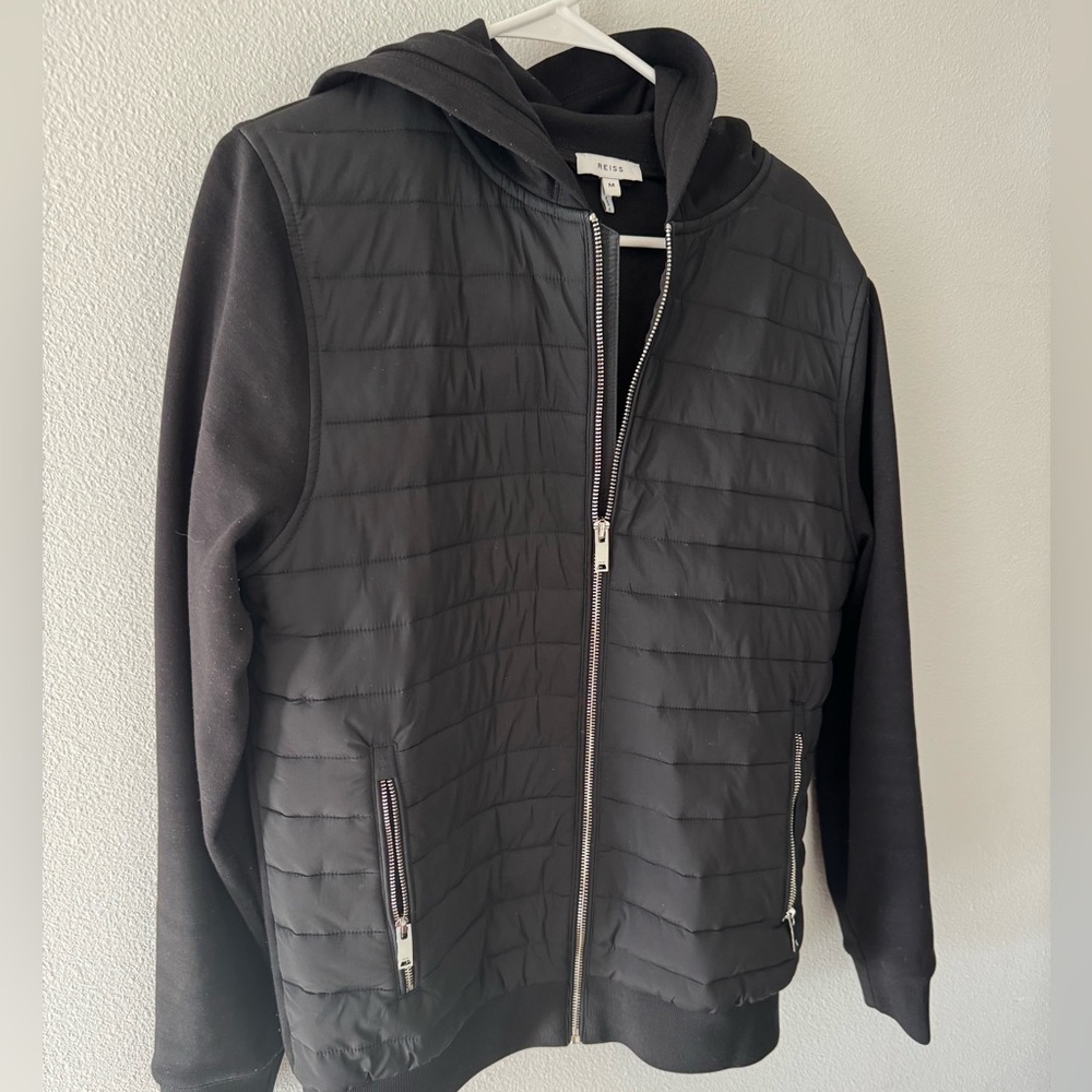 Reiss Quilted Hybrid Jacket
